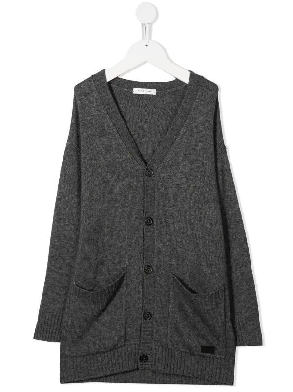 long knitted cardigan