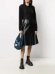 الصورة 2 من Ann Demeulemeester قميص مخمل مخطط بأكمام طويلة
