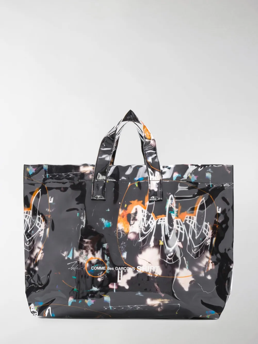 Image of Comme Des Garçons Shirt graphic shopping tote