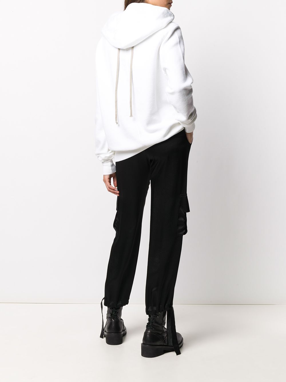 фото Rick owens drkshdw oversized drawstring hoodie