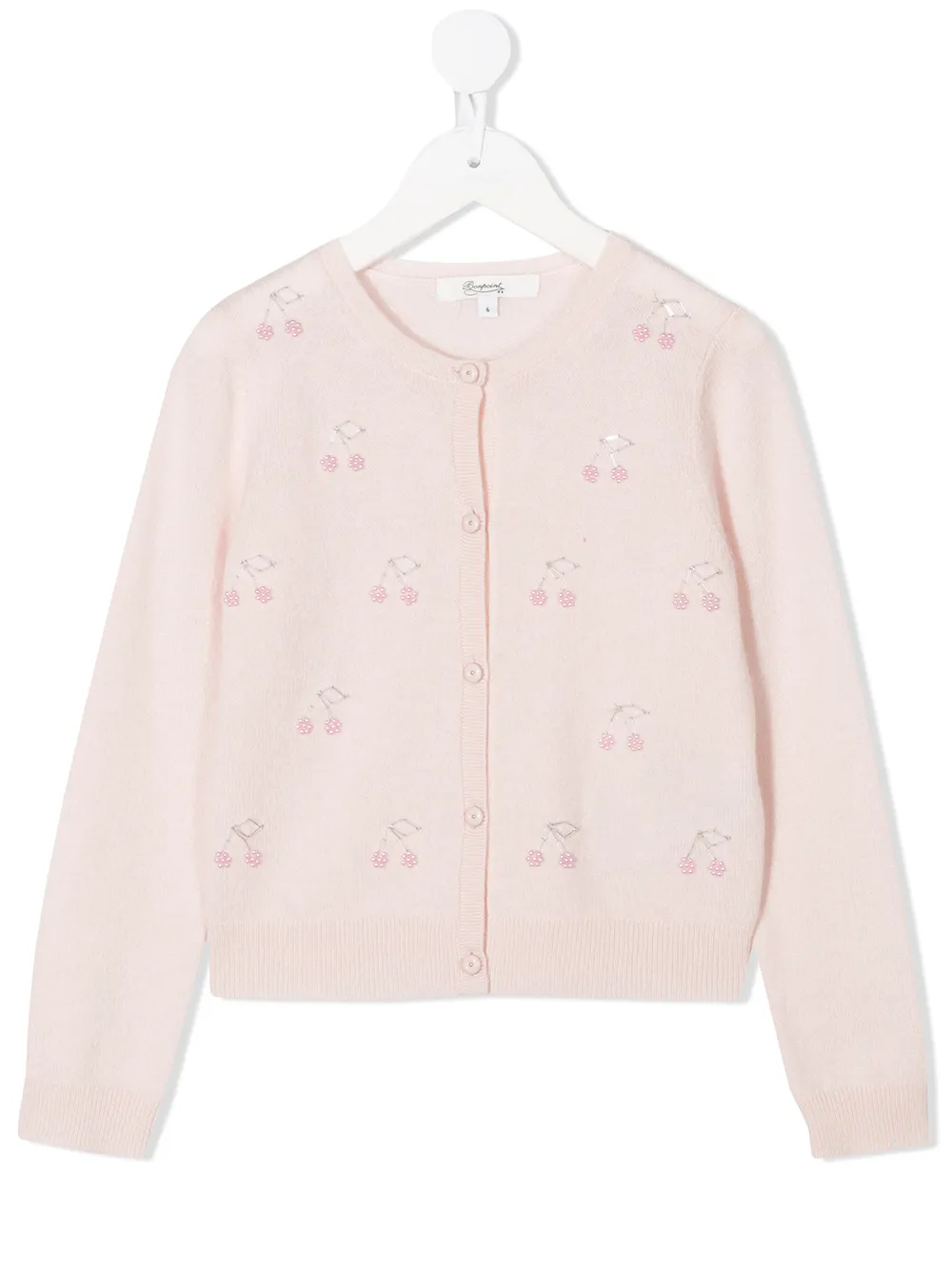 cardigan à motif de cerises