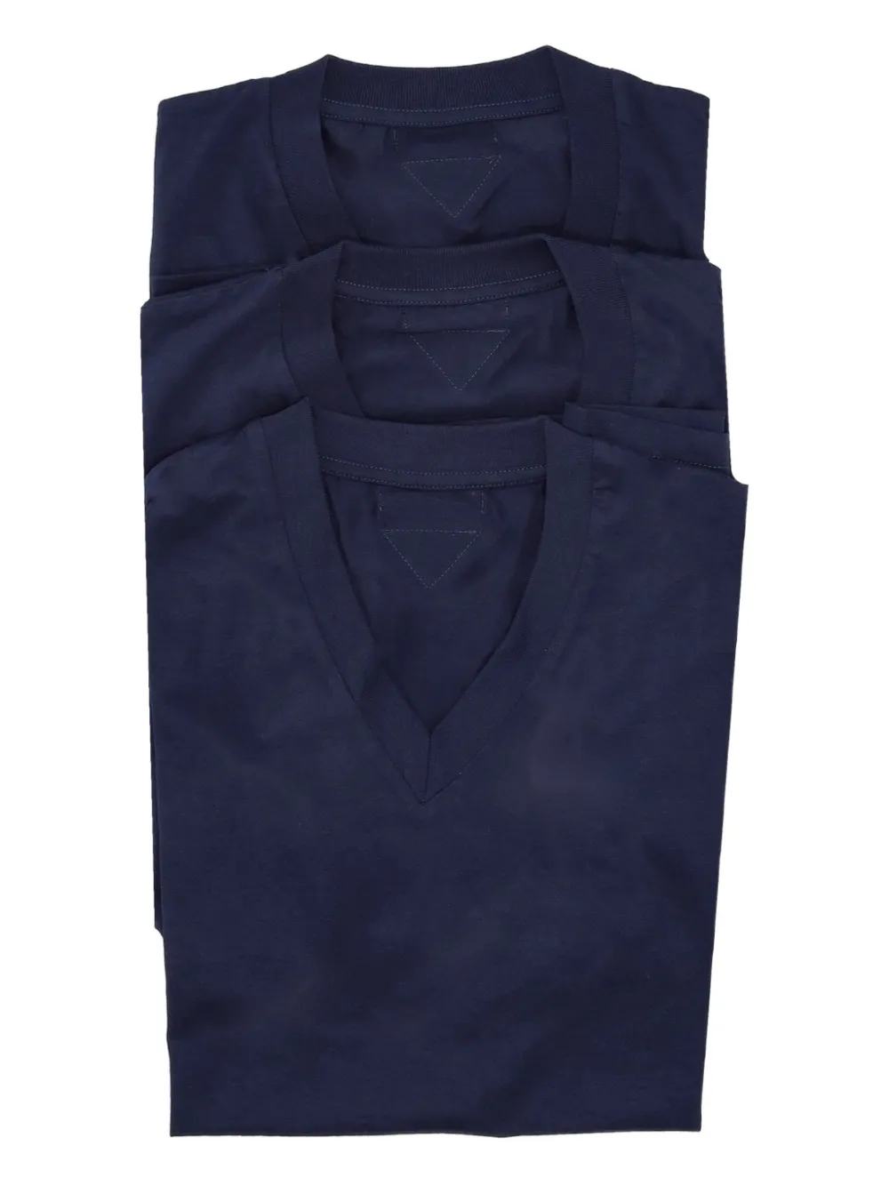 Prada V-neck short-sleeve T-shirt - Blu