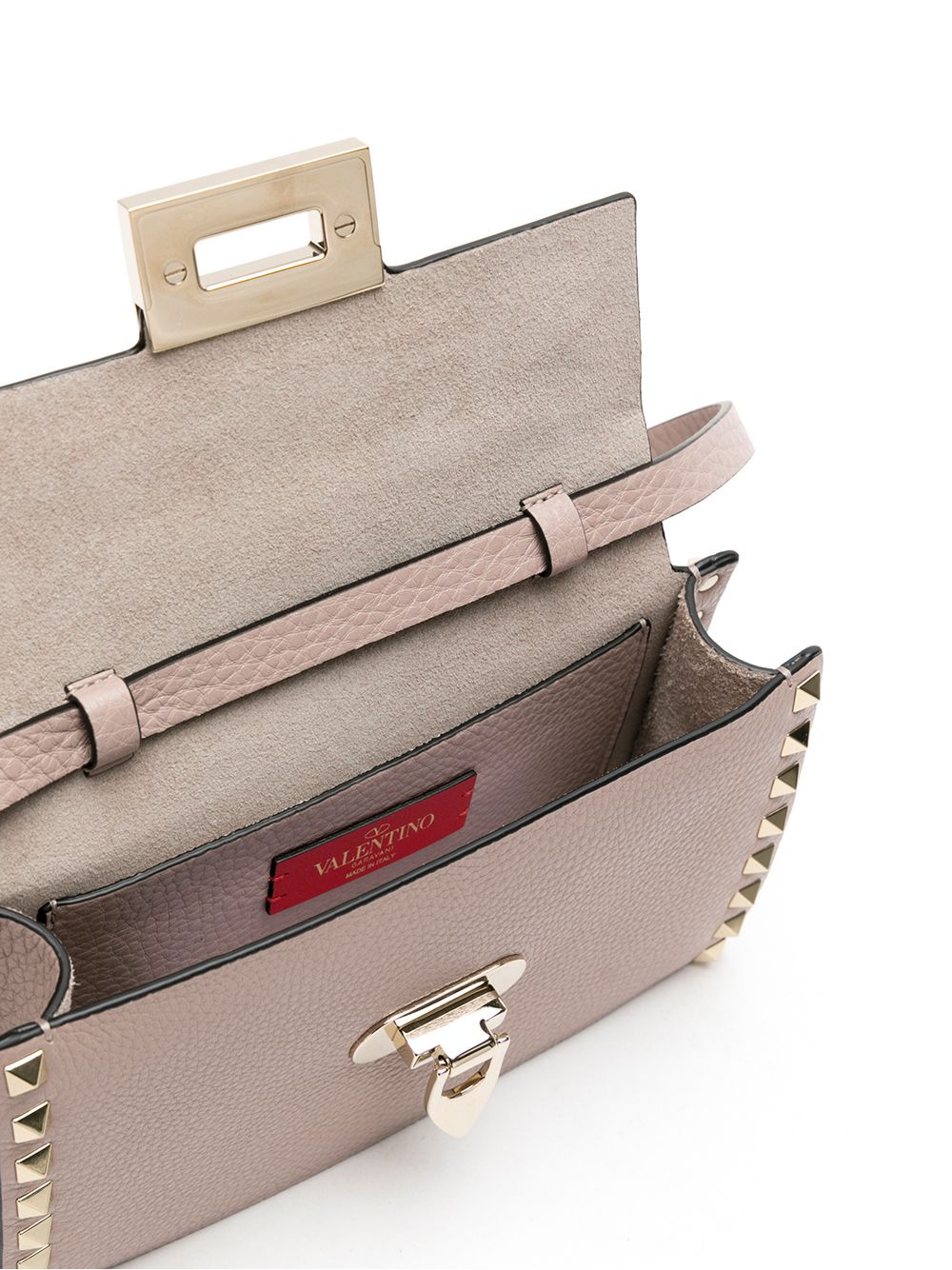 фото Valentino garavani bolsa rockstud em couro