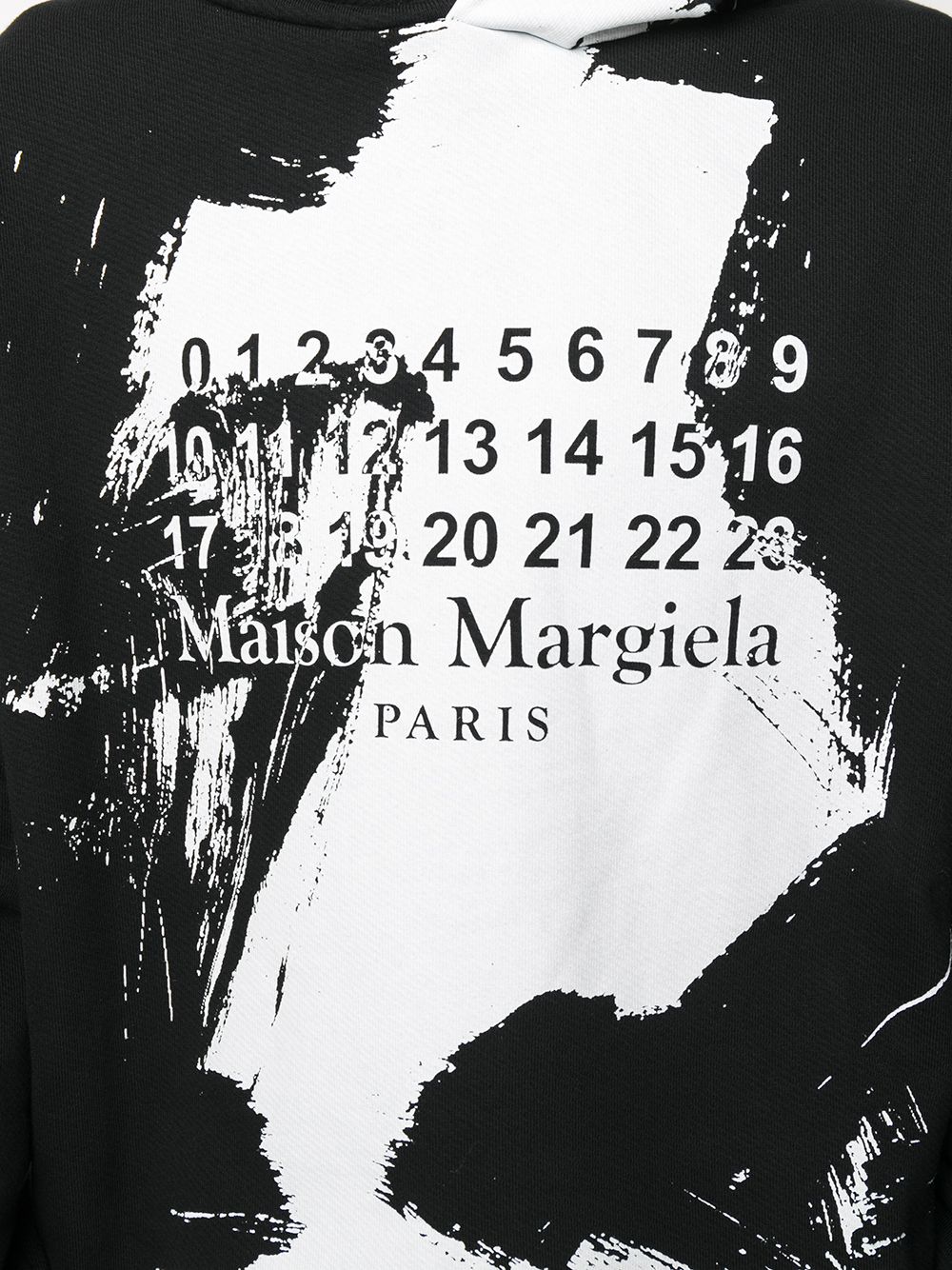 фото Maison margiela худи с эффектом разбрызганной краски