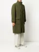 Stand high-neck faux shearling coat