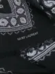 Saint Laurent bandana-print frayed scarf