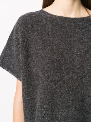 short-sleeved knitted top展示图