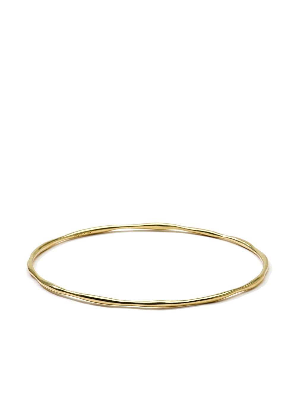 18kt yellow gold Squiggle bangle bracelet