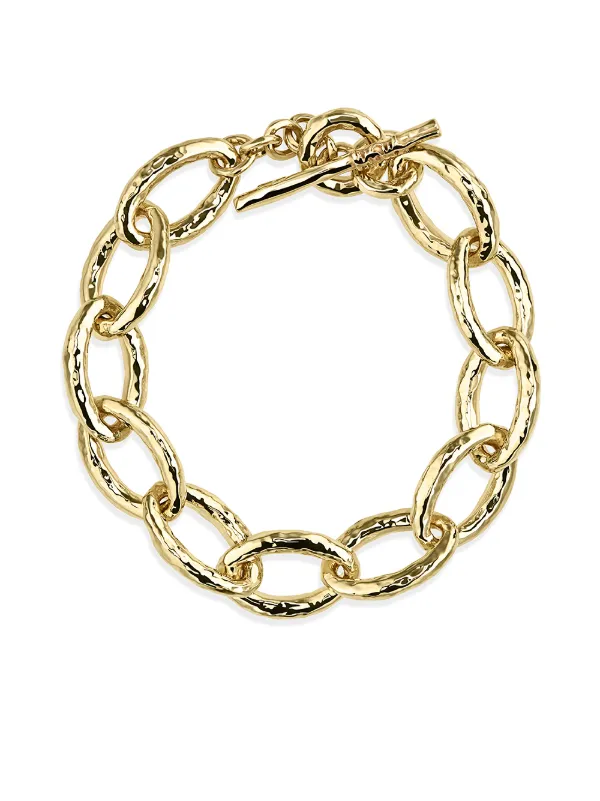 Bracciale rigido con effetto lucido Farfetch Accessori Gioielli Bracciali Oro 