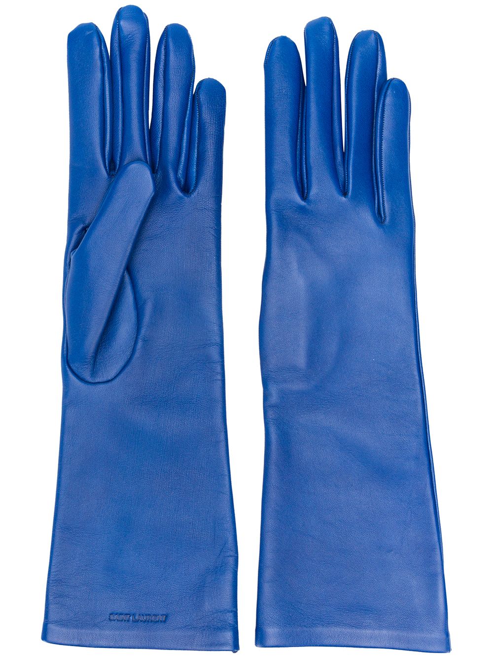 фото Saint laurent перчатки с тисненым логотипом