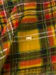 Saint Laurent check-pattern frayed scarf