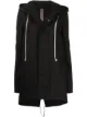 Image 1 of Rick Owens DRKSHDW drawstring raincoat with zip detail