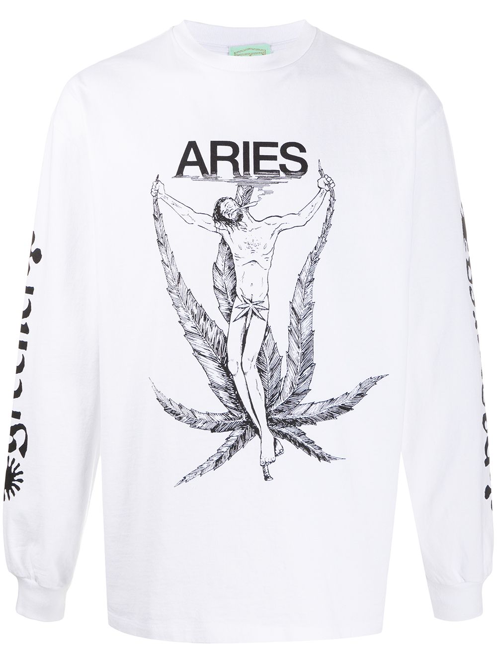 фото Aries футболка weed jesus