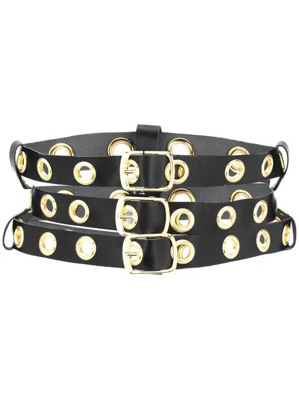 gold eyelet belt