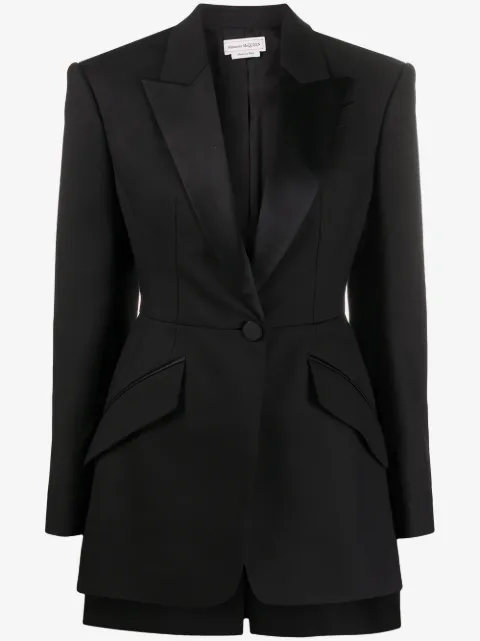 Alexander McQueen blazer asimétrico