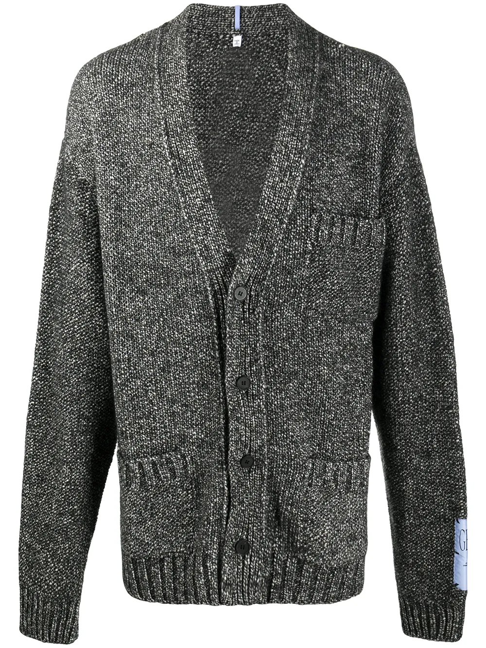 black pocket cardigan