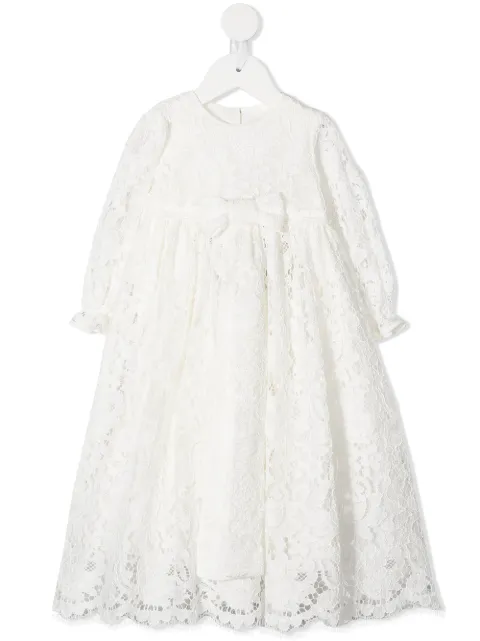 Dolce & Gabbana Kids cordonetto-lace A-line dress