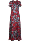 La DoubleJ floral print swing dress - Red