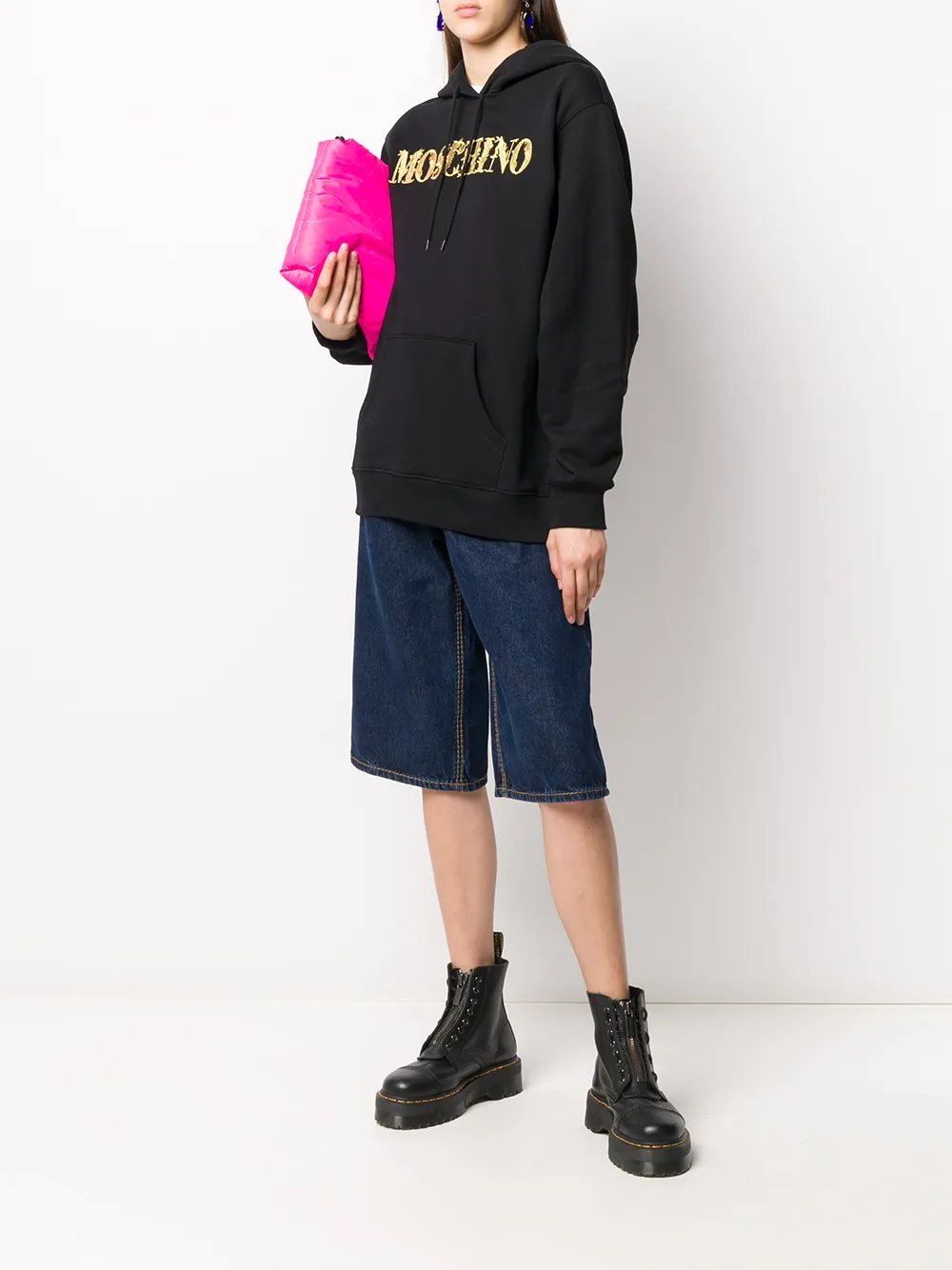 Moschino logo embroidery hoodie | Hoodies | Image 2