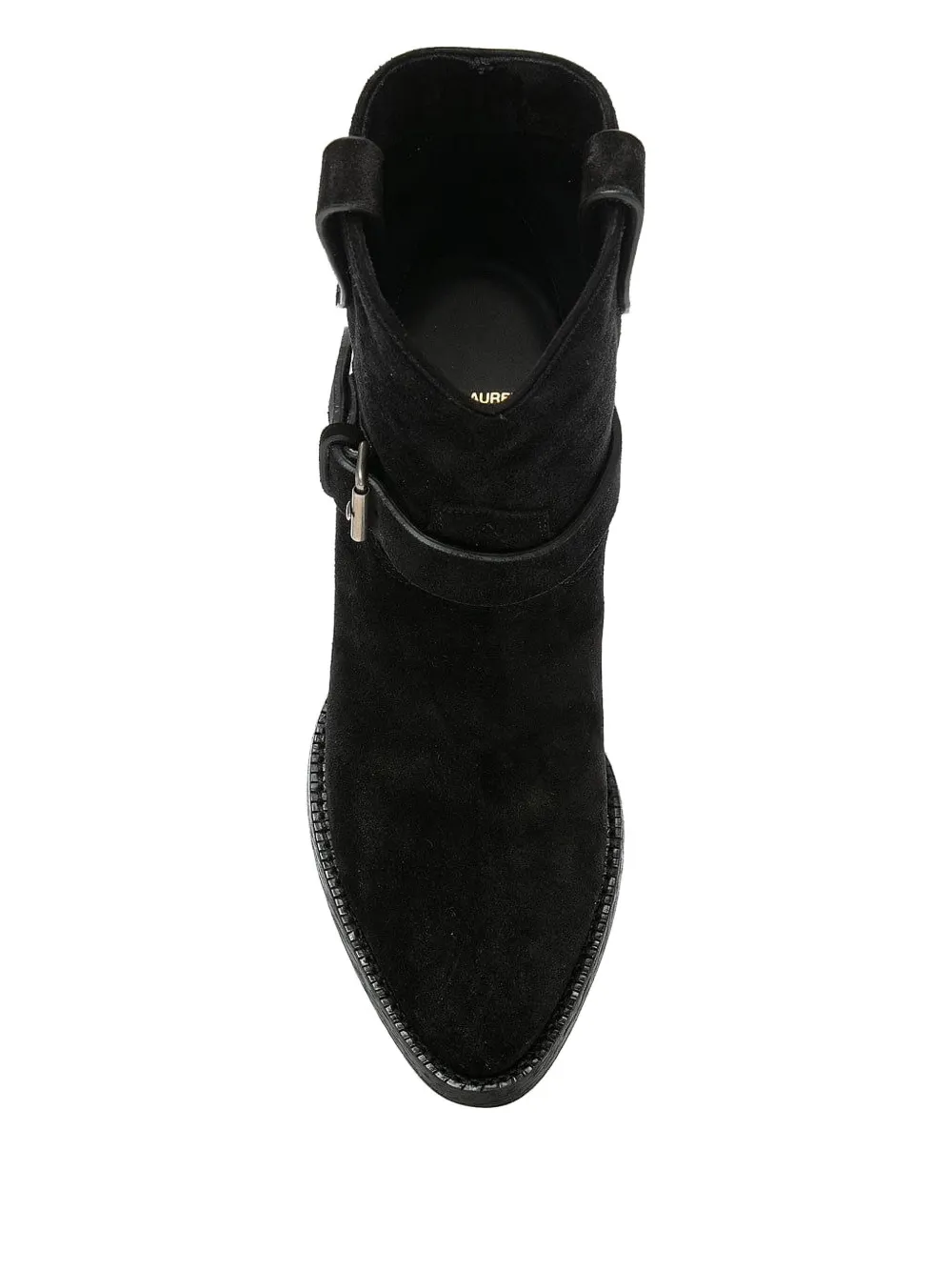 Saint Laurent West buckled boots Black