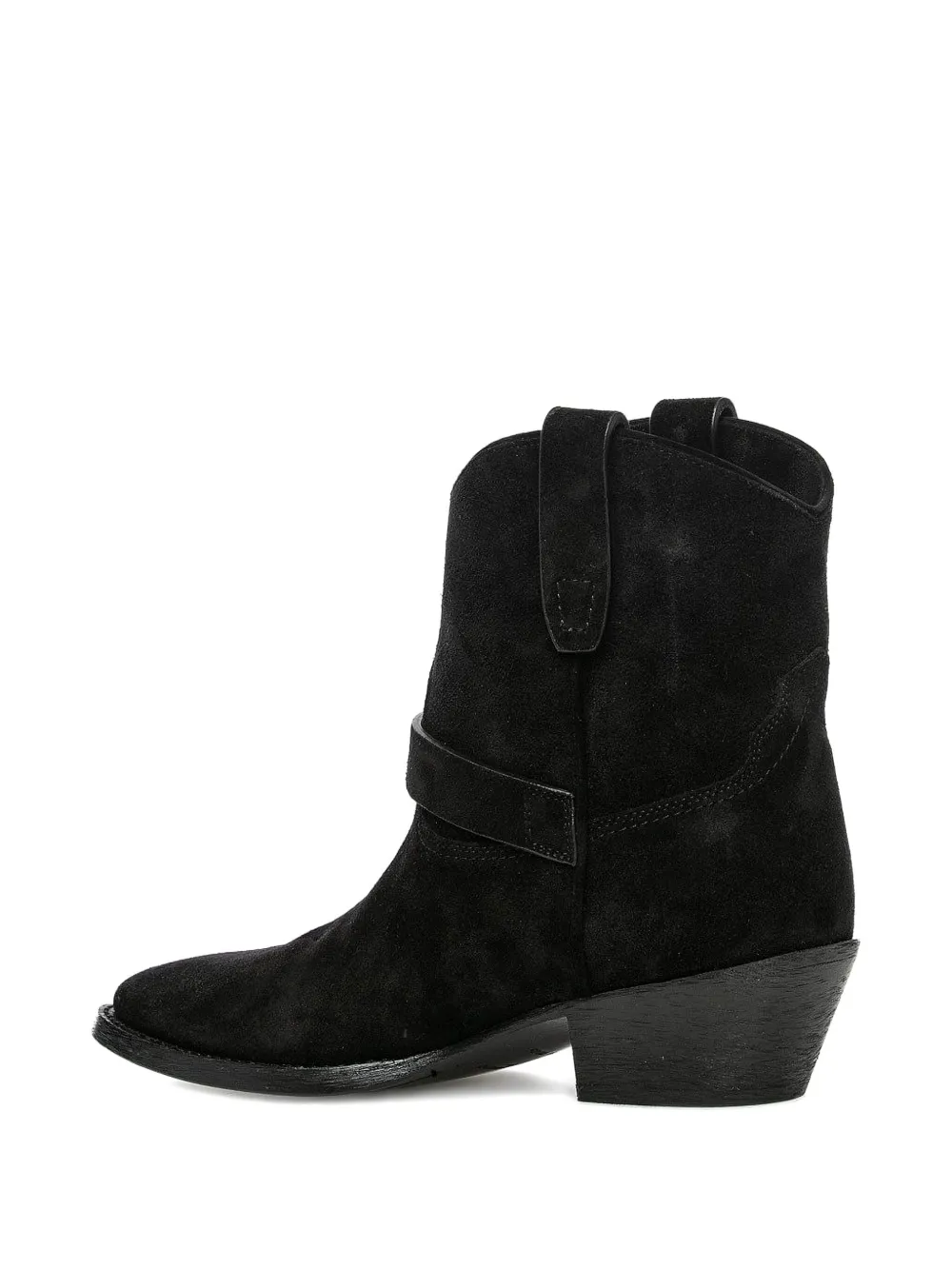 Saint Laurent West buckled boots Black