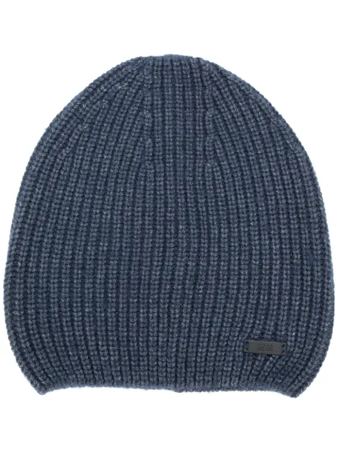 Boss Hugo Boss ribbed-knit Beanie Hat 