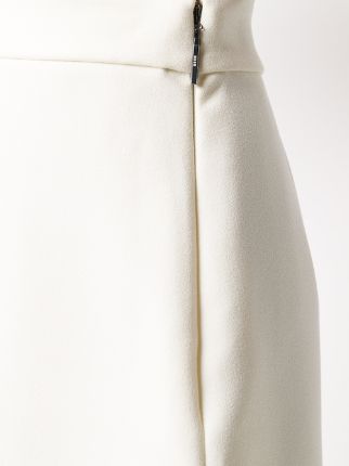 pleat-detail A-line skirt展示图