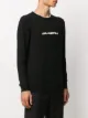 Karl Lagerfeld logo print fine knit jumper