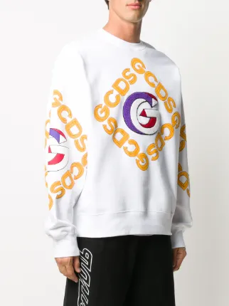 logo print sweatshirt展示图