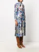 Tory Burch فستان حرير بطبعة بلاط