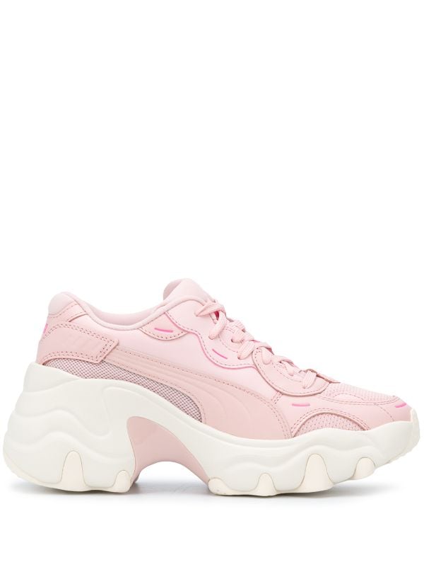 Shop pink Puma chunky sole sneakers 