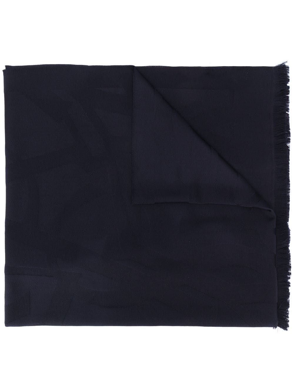 SAINT LAURENT MONOGRAM WOOL SCARF