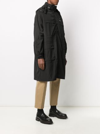 hooded mid-length coat展示图