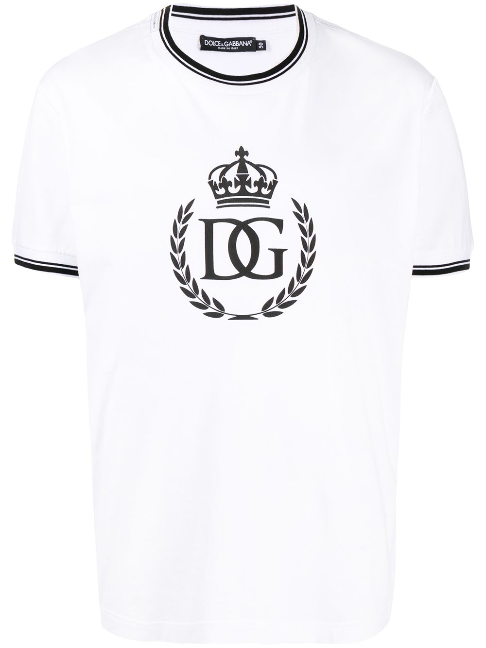 фото Dolce & gabbana футболка с круглым вырезом и логотипом dg