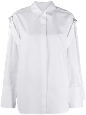 helmut lang white shirt dress
