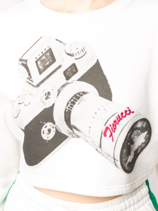 Camera-print cropped top展示图