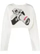 الصورة 1 من Fiorucci Camera-print cropped top