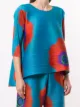 Pleats Please Issey Miyake بلوزة بطبعة زهور وكسرات