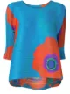 الصورة 1 من Pleats Please Issey Miyake بلوزة بطبعة زهور وكسرات