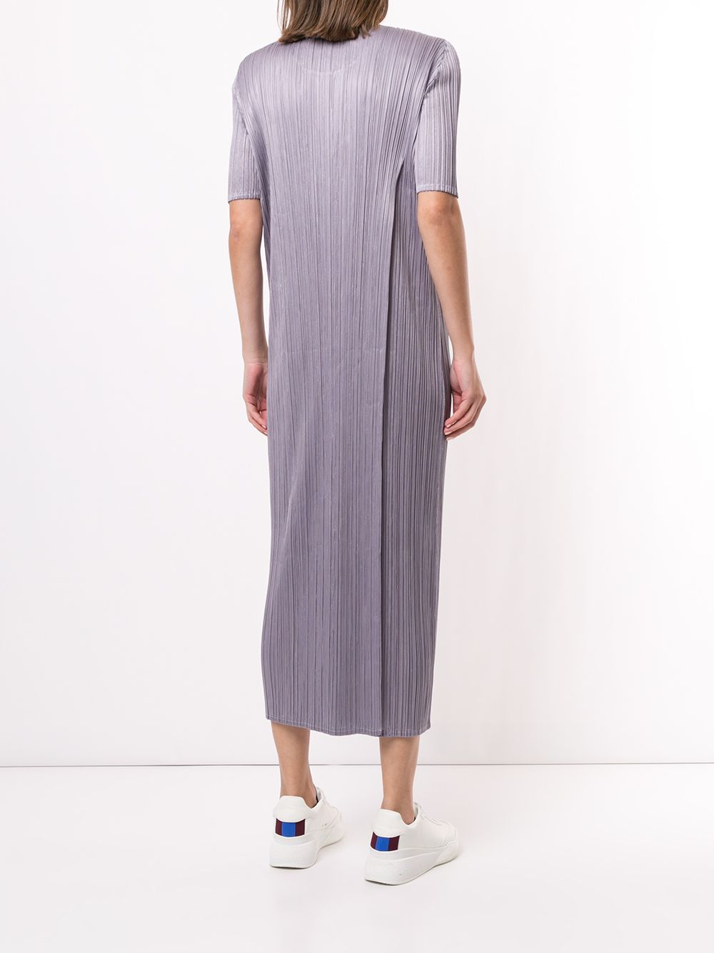 фото Pleats please issey miyake плиссированное платье миди