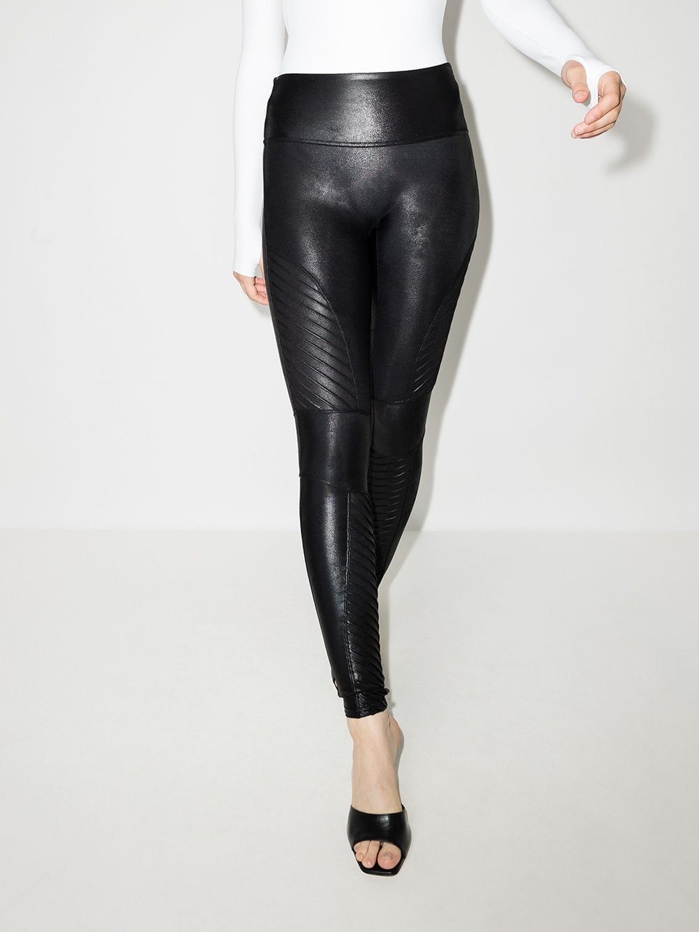 Image 2 of SPANX faux-leather high-rise leggings