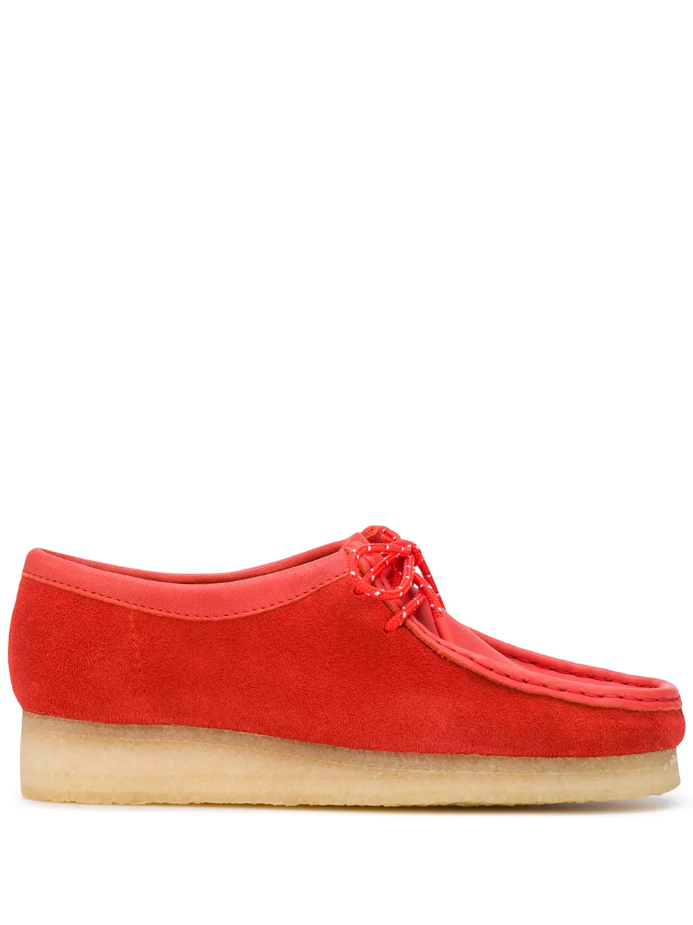 red suede wallabees