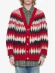 Gucci zigzag jacquard organic-wool cardigan