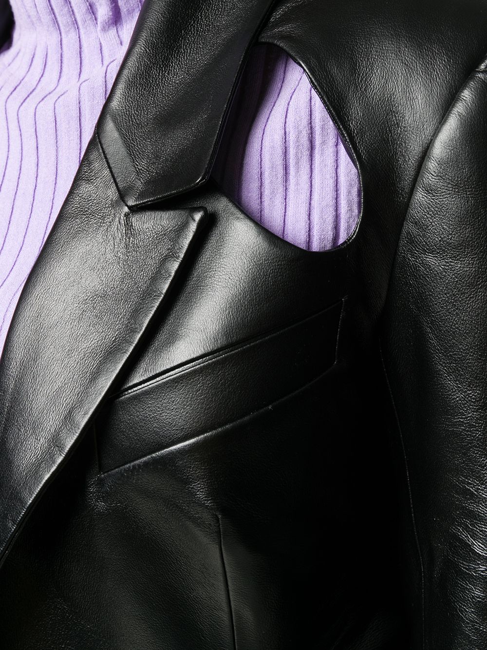 фото Materiel cut-out leather jacket