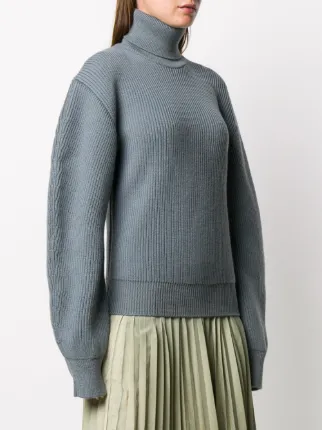 sculptural roll-neck knit jumper展示图