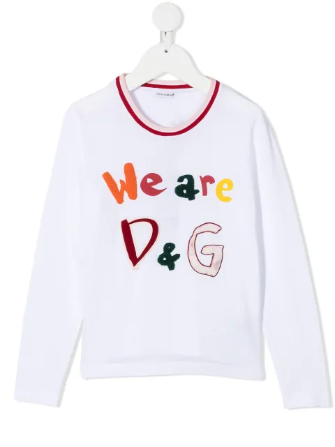Dolce & Gabbana Kids We Are D&G T-shirt