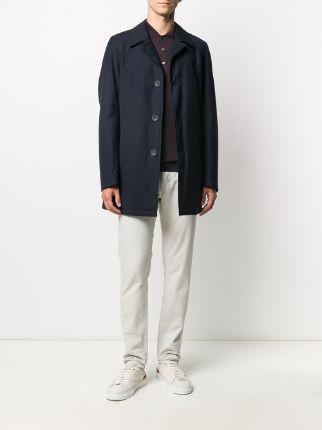 single-breasted mid-length coat展示图