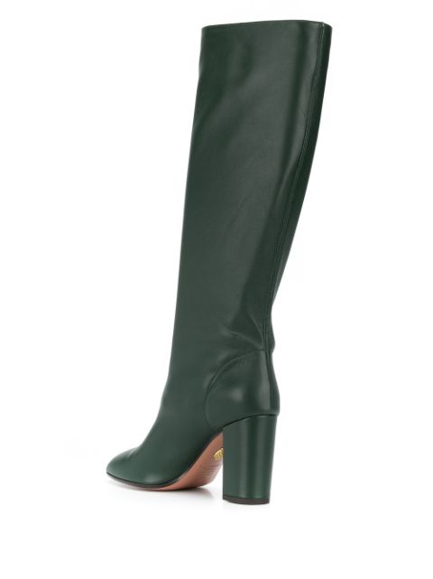 Shop Aquazzura Boogie 85mm Knee-high Boots In Green