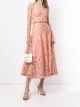 الصورة 2 من Delpozo floral-print strapless dress