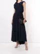 الصورة 2 من Delpozo فستان بثنيات وأكمام غير متساوية